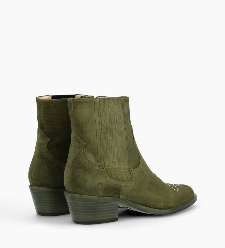 bottine chelsea cloutée