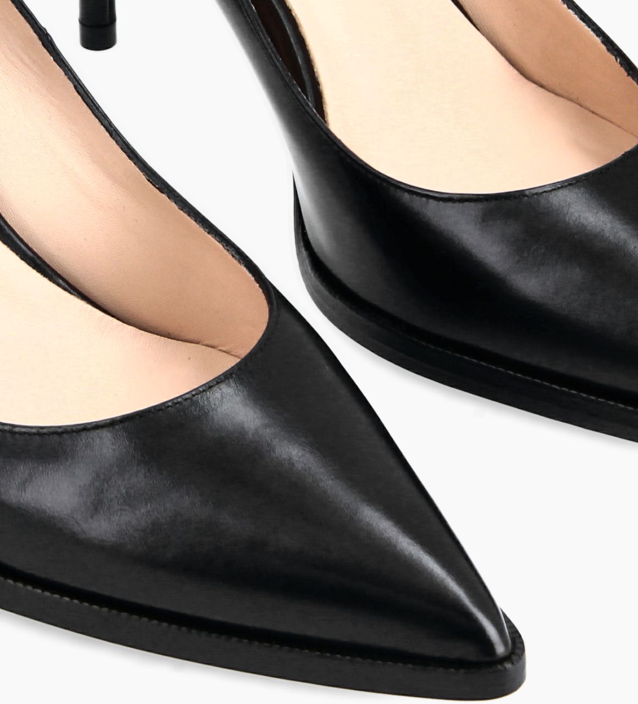 Escarpin a bout pointu Jamie 7 Cuir de veau lisse Noir Free Lance pour femme
