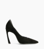 Other image of Padded pointy pump - La Rose 100 - Cashmere leather/Nappa - Black