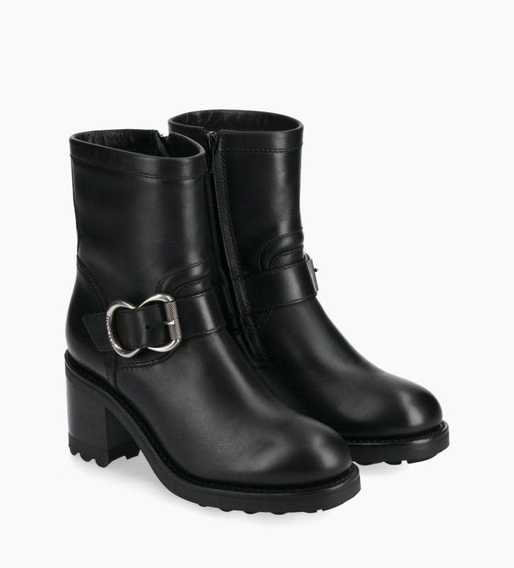 FREE LANCE Biker boot - Thorn 75 - Smooth leather - Black