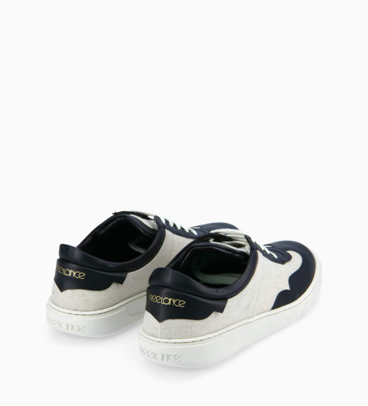 Sneaker - Ren - Linen - Natural/Black