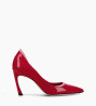 Other image of Padded pointy pump - La Rose 85 - Patent leather/Nappa - Red/Pink