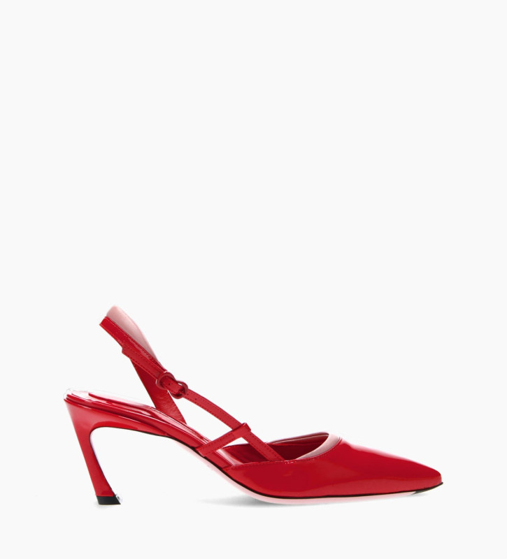 red slingback heels
