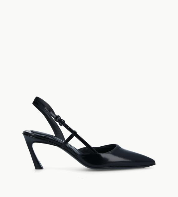 Padded slingback pump Demi 65