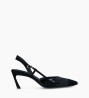 Other image of Padded slingback pump - Freda 65 - Nappa leather/Cashmere leather/Patent leather - Black