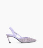 Other image of Padded slingback pump - Demi 65 - Glitter/Nappa leather - Iris