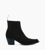 Other image of Embroidered western chelsea boot - Simone 50 - Suede leather - Black