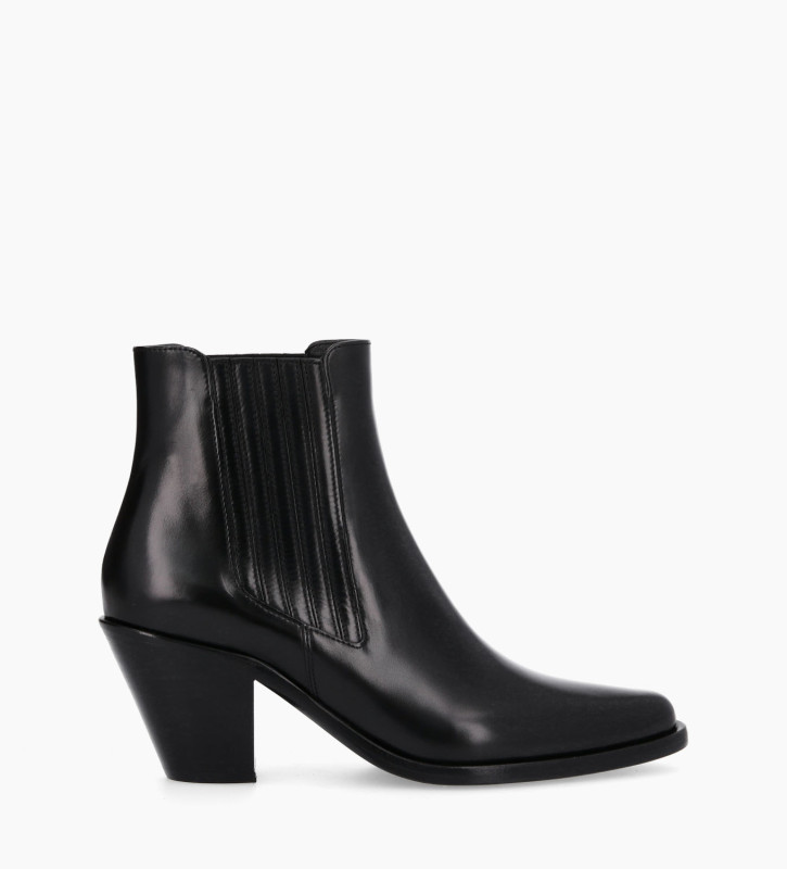 FREE LANCE Chelsea boot with bevelled heel Jane 7 - Smooth calf leather - Black