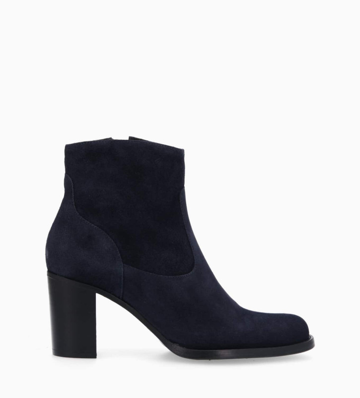 free lance Legend 70 Bottine à talon à zip Cuir velours Marine
