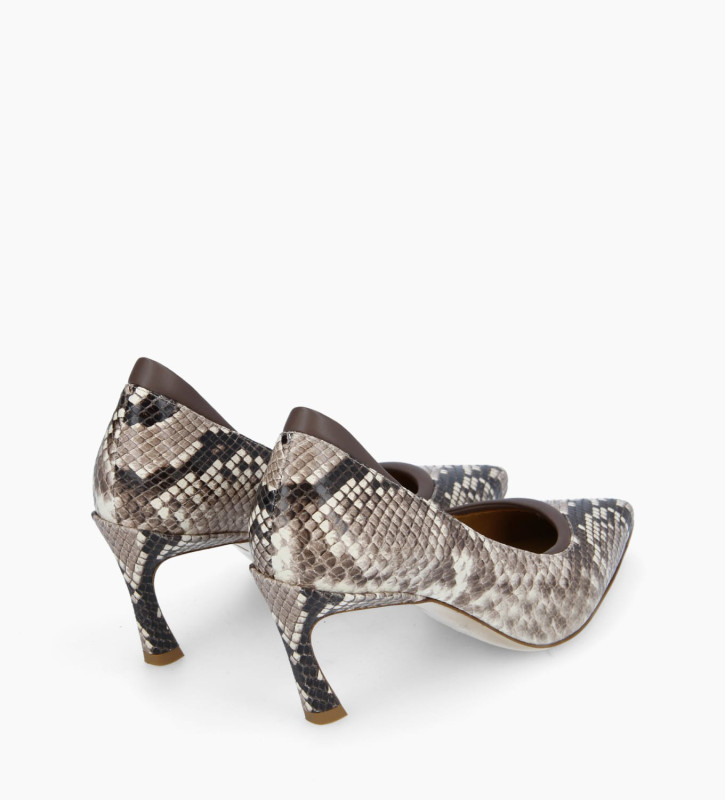 Pump La Rose 65 Snake print leather/Nappa leather Light brown Free Lance for women Pump La Rose 65 Snake print leather/Nappa leather Light brown Free Lance for women