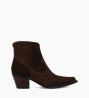 Other image of Western ankle boot with zip - Sadie 50 - Suede leather - Dark brown