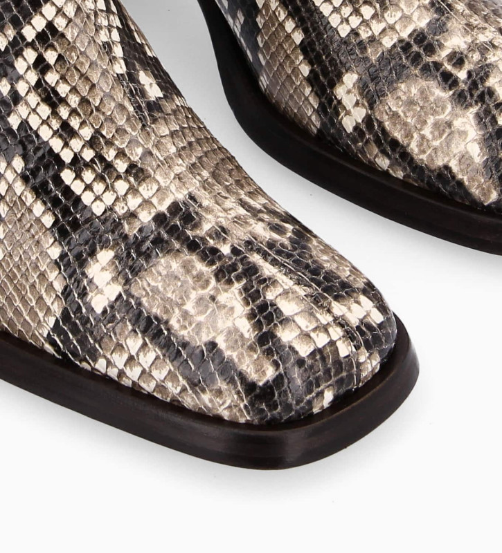 Heeled chelsea boot Lake 70 Snake print 