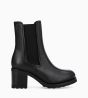 Other image of Heeled chelsea boot - Nell 75 - Grained leather/Nappa leather - Black