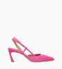 Other image of Padded slingback pump - Demi 65 - Cashmere leather/Nappa leather - Raspberry