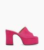 Other image of Heeled mule - Lola 95 - Cashmere leather - Raspberry