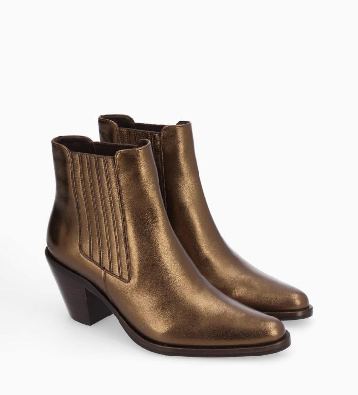 Bottine métallisée sales