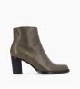 Other image of Ankle boot with block heel and zip - Legend 70 - Lizard print leather - Khaki