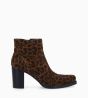 Other image of Ankle boot with block heel - Paddy 70 - Suede leather - Leopard
