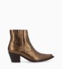 Other image of Embroidered western chelsea boot - Simone 50 - Metallic leather - Bronze