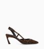 Other image of Padded slingback pump - Demi 65 - Suede leather/Nappa leather - Leopard/Hazelnut
