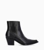 Other image of Embroidered western chelsea boot - Simone 50 - Shiny calf smooth leather - Black