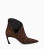 Other image of Pointy heeled boot with zip - June 65 - Suede leather - Leopard