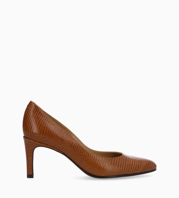 POMP - MIRRI 65 - Lezard Print Piele - Amber