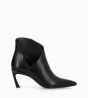 Other image of Pointy heeled boot with zip - June 65 - Shiny calf smooth leather - Black