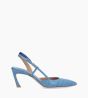 Other image of Slingback pump - Dolly 65 - Croco print leather - Azure blue