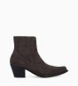 Other image of Embroidered western chelsea boot - Simone 50 - Suede leather - Pebble