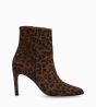 Other image of Heeled boot with zip - Stella 85 - Suede leather - Leopard