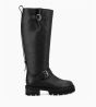 Other image of Biker high boot with double buckle - Carra 45 - Grained leather - Black