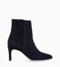 Other image of Heeled boot with zip - Stella 65 - Suede leather - Navy