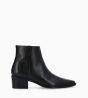 Other image of Ankle boot with block heel and zip - Megan 50 - Smooth leather - Black