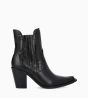 Other image of Chelsea ankle boot with heel - Sandy 80 - Crocodile print leather/Smooth shiny leather - Black