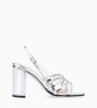 Other image of Heeled sandal - Léa 50 - Mirror leather - Silver