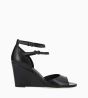 Other image of Wedge sandal - France 70 - Smooth shiny calf leather - Black