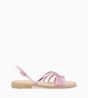 Other image of Flat sandal - Fabiola - Metallic Leather - Pink