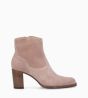 Other image of Ankle boot with block heel - Legend 70 - Suede leather - Rose