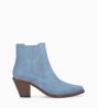 Other image of Chelsea boot with heel - Jane 70 - Suede leather - Sky blue