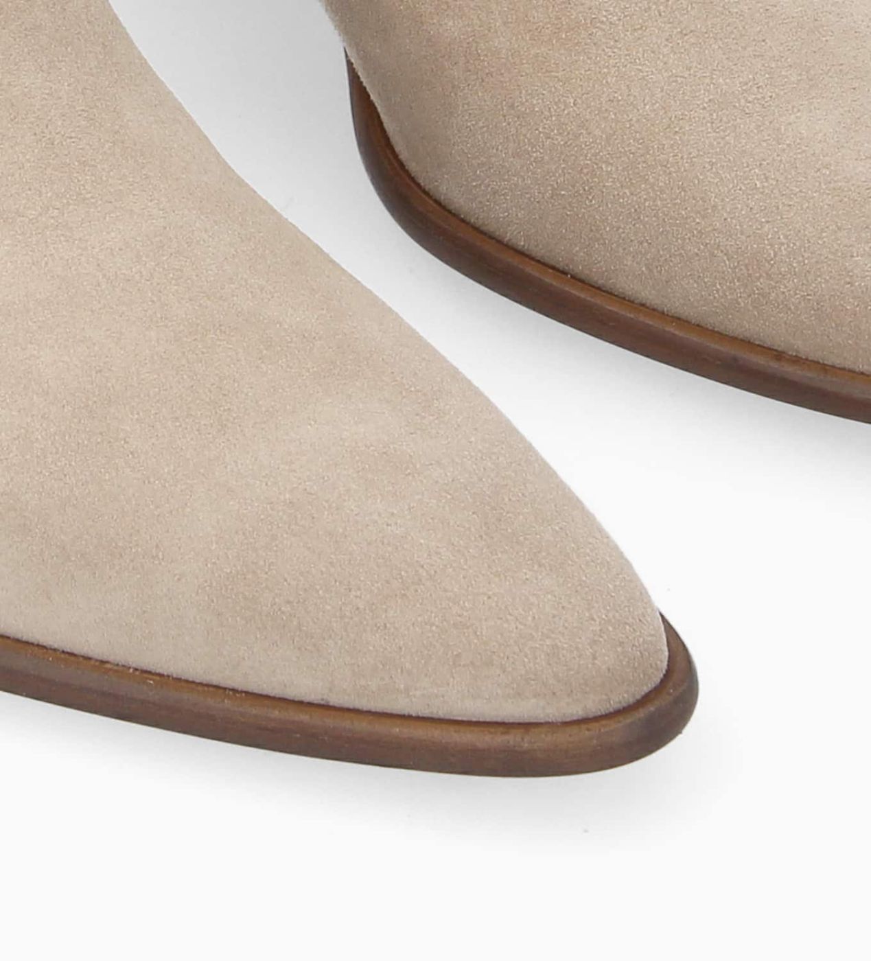 Ankle boot with block heel and zip Megan 50 Suede leather