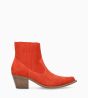 Other image of Western Chelsea boot with embroidered heel - Simon 50 - Suede leather - Poppy