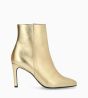 Other image of Heeled boot with zip - Stella 85 - Metallic leather - Gold