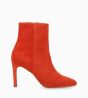 Other image of Zipped stiletto boot - Stella 85 -  Suede leather - Poppy