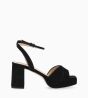 Other image of Heeled sandal - Julianne 5 - Cashmere leather - Black