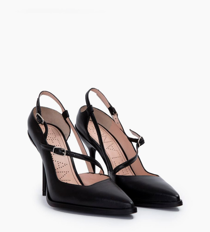 escarpin noir brillant