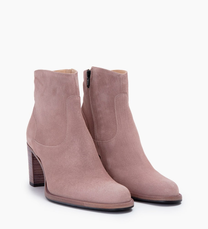 ankle boot with block heel