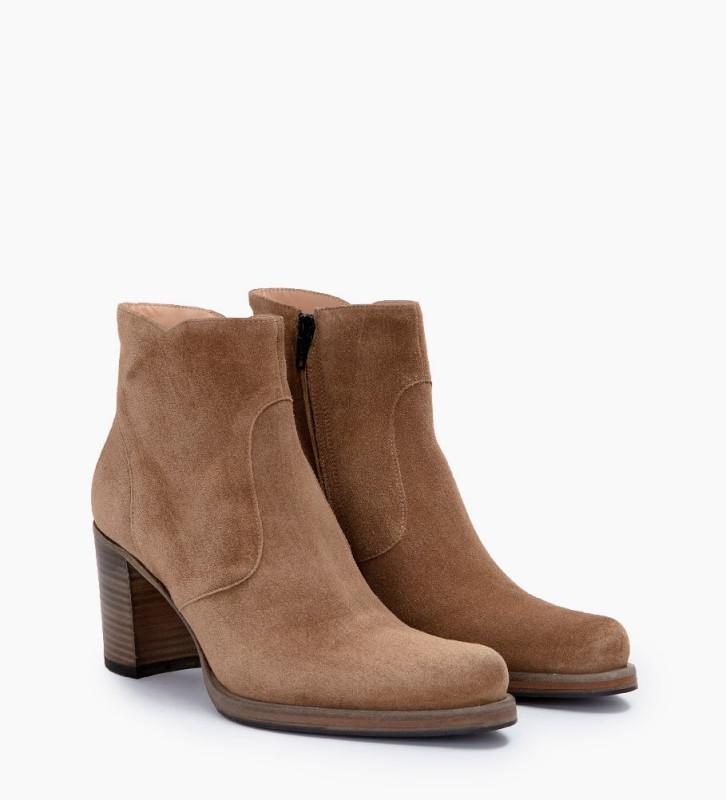 ankle boot with block heel