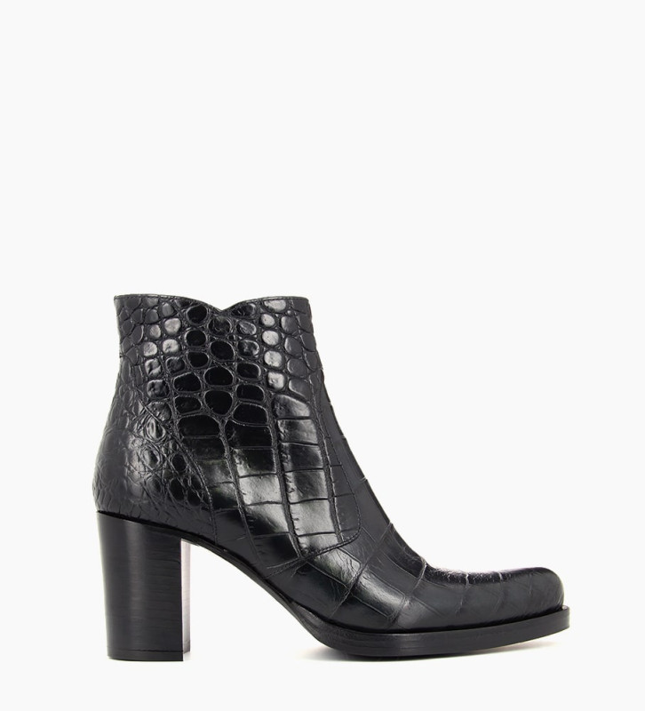 biker boots croco