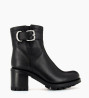 Other image of Biker boot with buckle JUSTY 7 - Smooth leather - Black